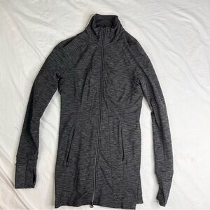 Athleta Shirt Womens XXS Gray Athletic Long Sleeve Running Gym Workout 031124